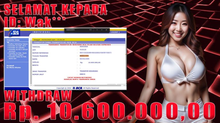 Bukti Withdraw WARUNGBETTING 05 maret 2025