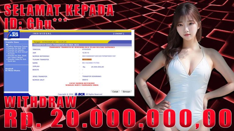 Bukti Withdraw WARUNGBETTING 07 maret 2025