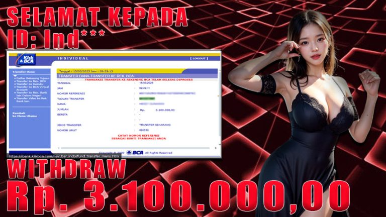Bukti Withdraw WARUNGBETTING 15 maret 2025