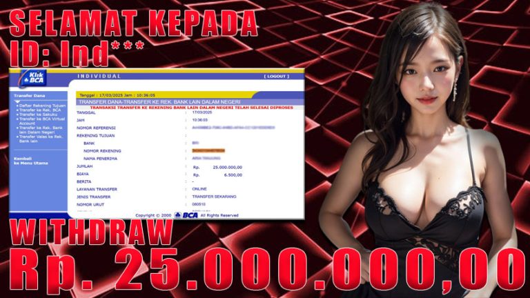 Bukti Withdraw WARUNGBETTING 17 maret 2025