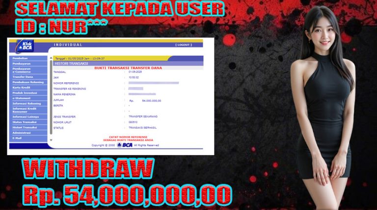 BUKTI KEMENANGAN WARUNGBETTING 01 MEI