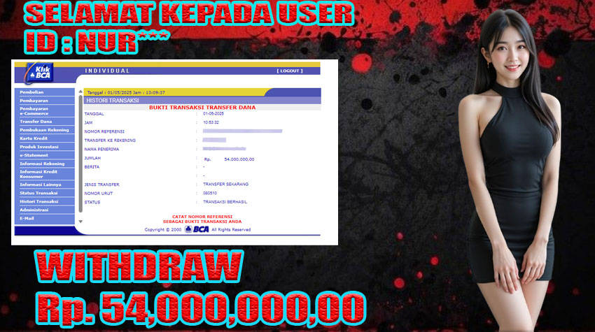 BUKTI KEMENANGAN WARUNGBETTING 01 MEI