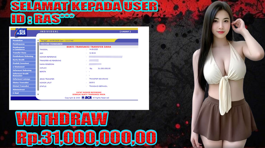 BUKTI KEMENANGAN WARUNGBETTING 14 MEI