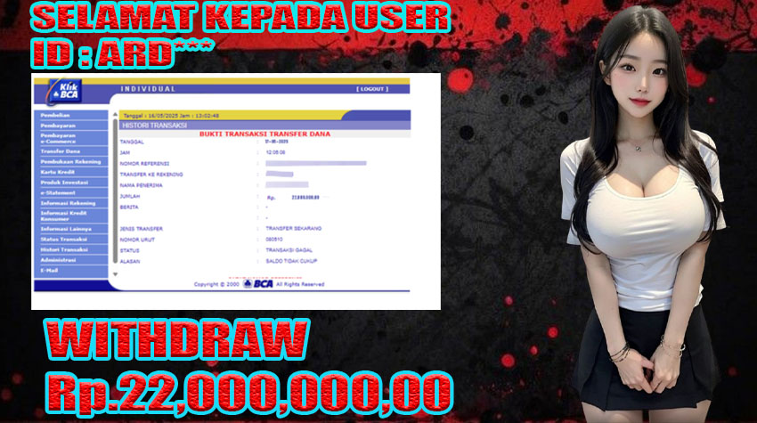 BUKTI KEMENANGAN WARUNGBETTING 17 MEI