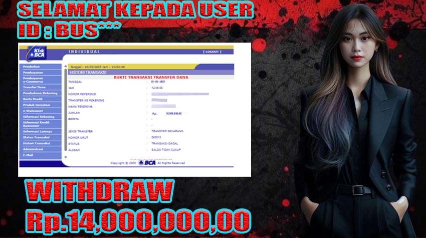 BUKTI KEMENANGAN WARUNGBETTING 25 MEI