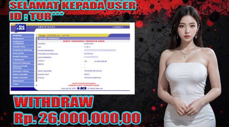 BUKTI KEMENANGAN WARUNGBETTING 31 MEI