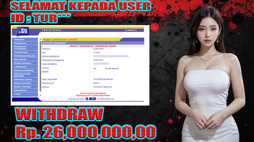 BUKTI KEMENANGAN WARUNGBETTING 31 MEI