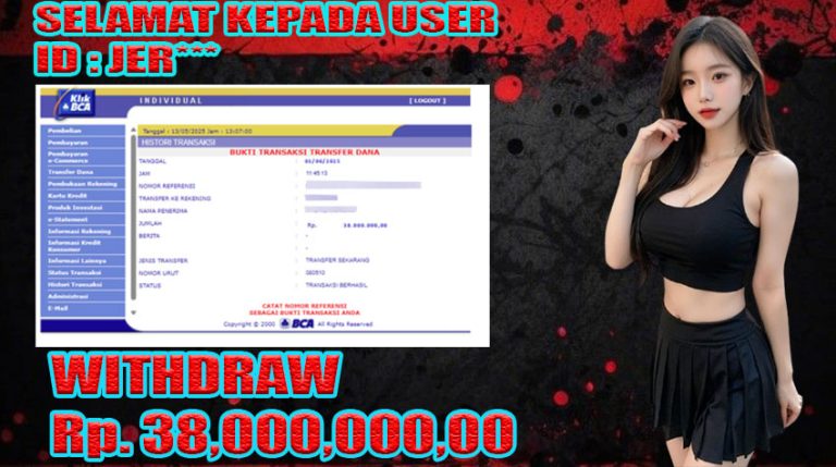 BUKTI KEMENANGAN WARUNGBETTING 03 JUNI