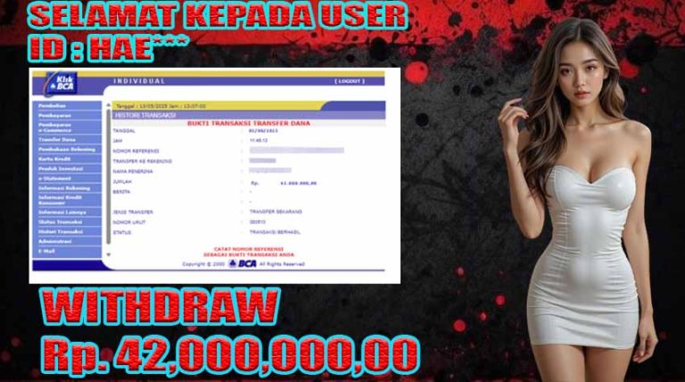 BUKTI KEMENANGAN WARUNGBETTING 05 JUNI