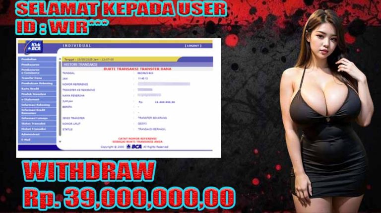 BUKTI KEMENANGAN WARUNGBETTING 08 JUNI