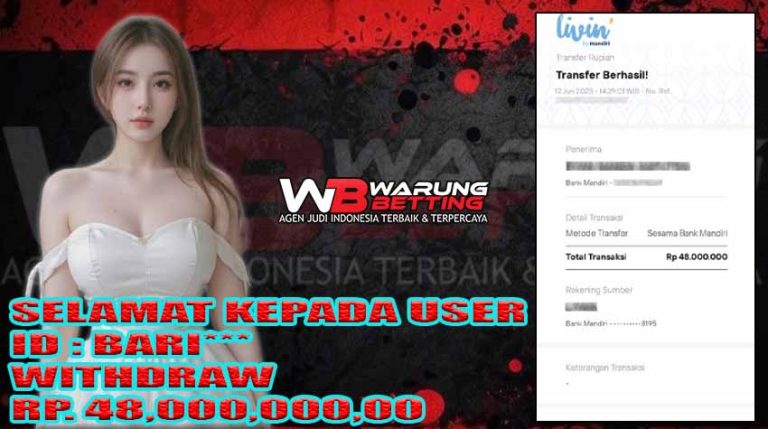 BUKTI KEMENANGAN WARUNGBETTING 12 JUNI