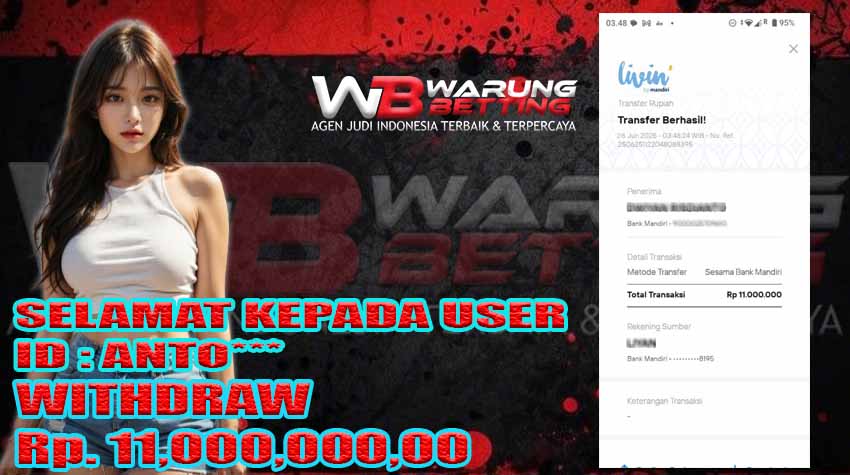 BUKTI KEMENANGAN WARUNGBETTING 26 JUNI
