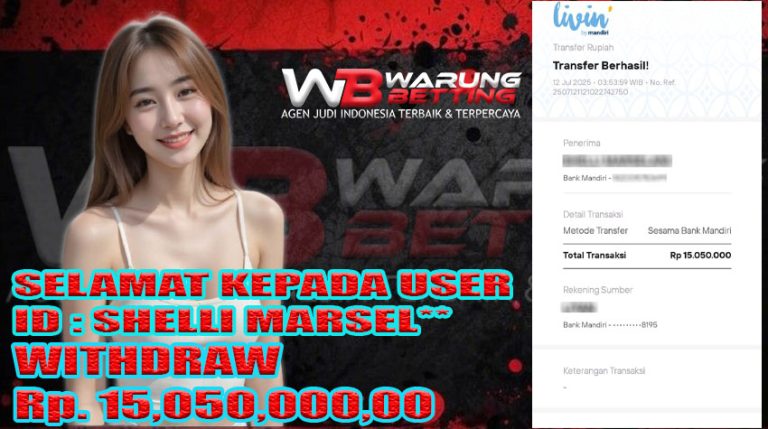 BUKTI KEMENANGAN WARUNGBETTING 12 JULI