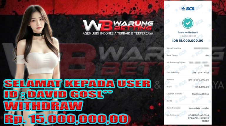 BUKTI KEMENANGAN WARUNGBETTING 14 JULI