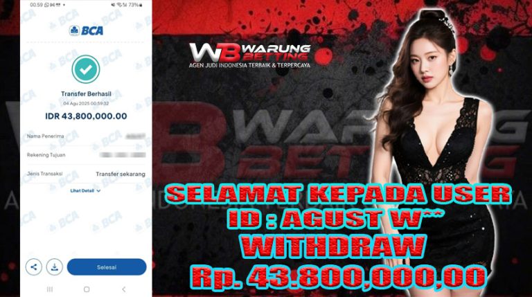 BUKTI KEMENANGAN WARUNGBETTING 04 AGUSTUS