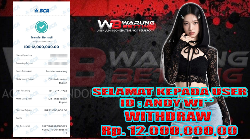 BUKTI KEMENANGAN WARUNGBETTING 10 AGUSTUS