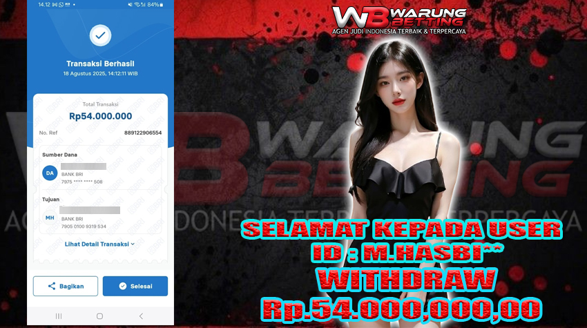 BUKTI KEMENANGAN WARUNGBETTING 18 AGUSTUS