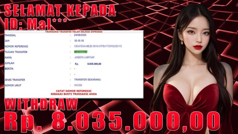 Bukti Withdraw WARUNGBETTING 25 agustus 2025