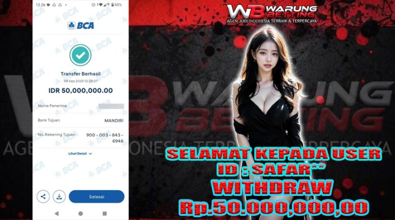 BUKTI KEMENANGAN WARUNGBETTING 08 SEPTEMBER