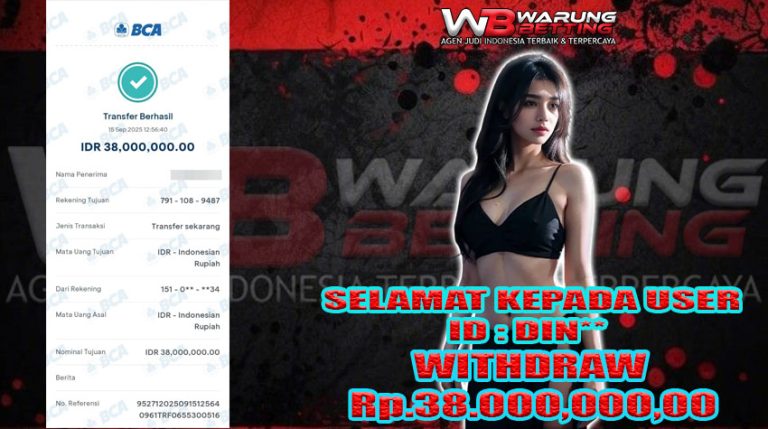 BUKTI KEMENANGAN WARUNGBETTING 15 SEPTEMBER