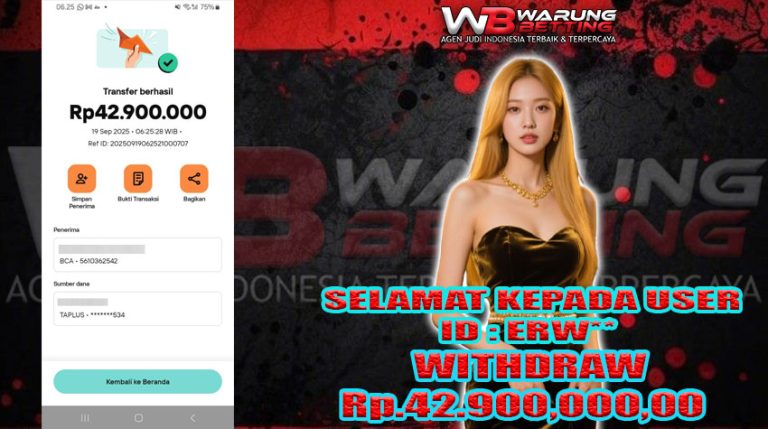BUKTI KEMENANGAN WARUNGBETTING 19 SEPTEMBER