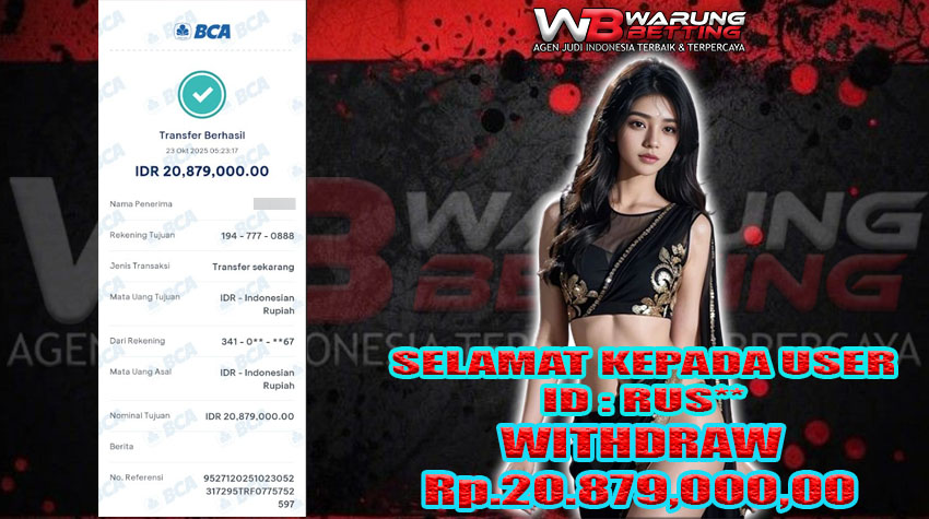 BUKTI KEMENANGAN WARUNGBETTING 23 OKTOBER