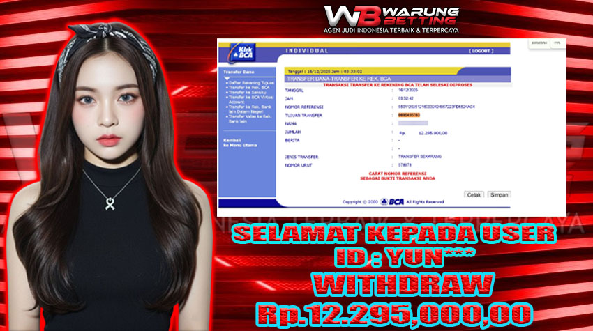 BUKTI KEMENANGAN WARUNGBETTING 16 DES