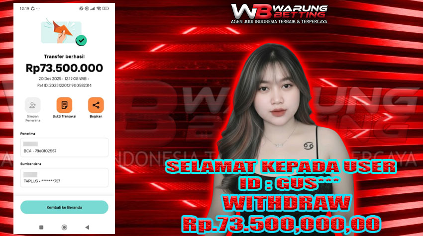 BUKTI KEMENANGAN WARUNGBETTING 20 DES