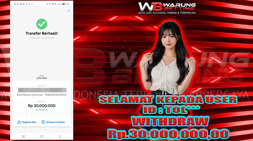 BUKTI KEMENANGAN WARUNGBETTING 24 DES