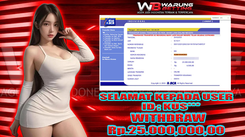 BUKTI KEMENANGAN WARUNGBETTING 28 DES