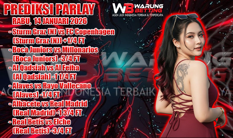 PREDIKSI PARLAY WARUNGBETTING 14 jan